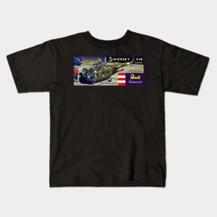 Model Kit Box Art - Sikorsky Helicopter Kids T-Shirt